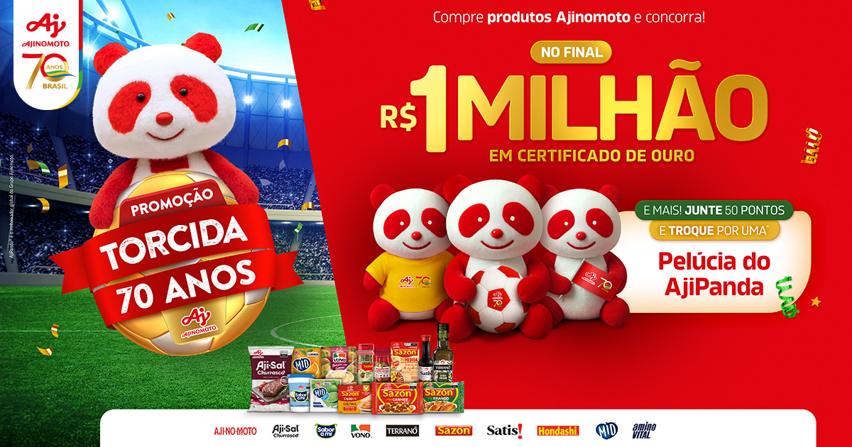 Pack de produtos AJINOMOTO